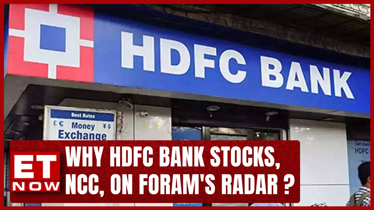 Why HDFC Bank Stocks On Foram Chheda S Radar NCC Stocks Khadim