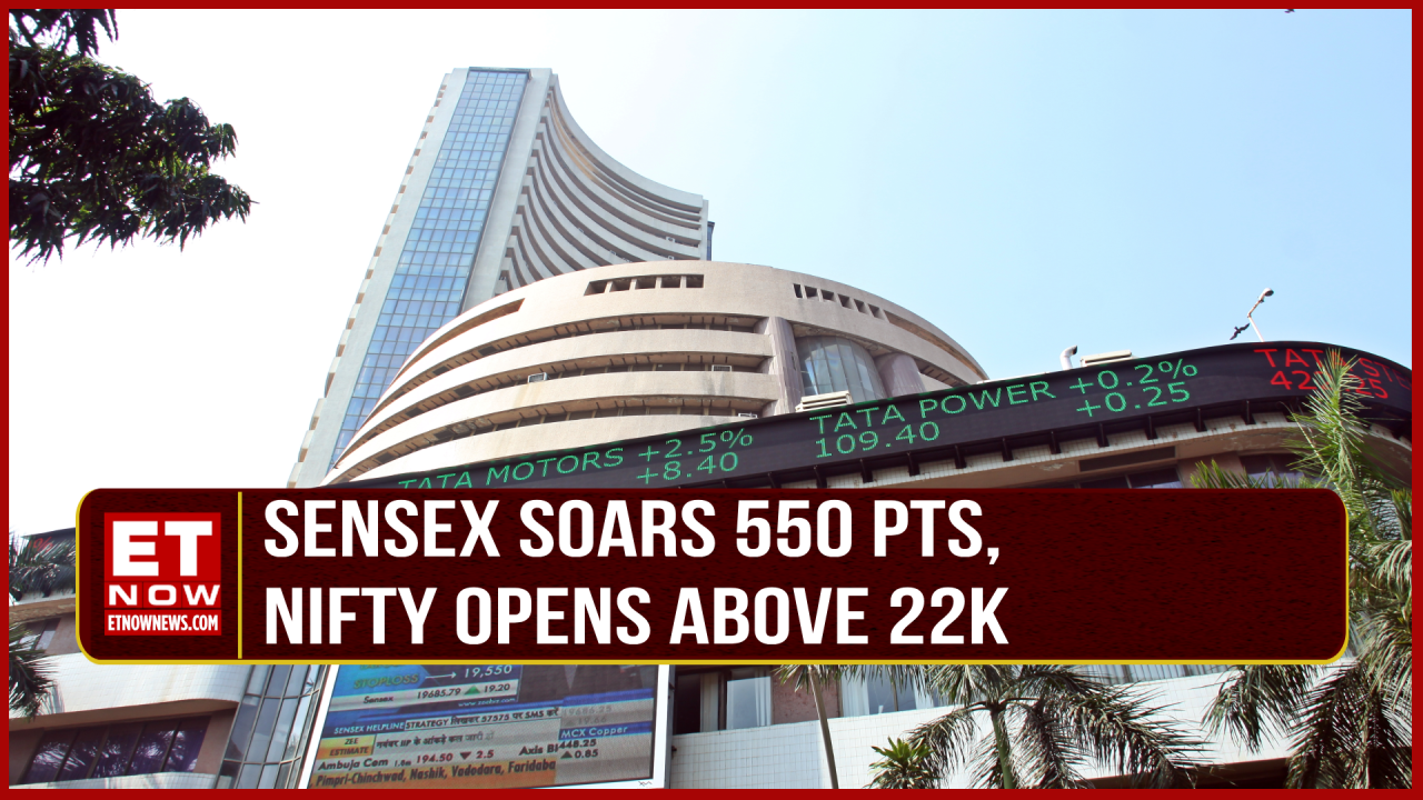 Opening Bell Nifty Opens Above 22K Sensex Soars 550 Points SAIL