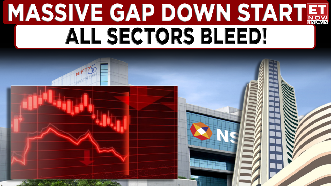 Opening Bell Sensex Slumps Points Nifty Below K All Sectors