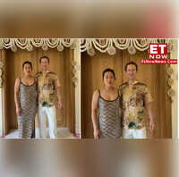 Mark and his wife Priscilla Chan stood out at the cocktail party in their Alexander McQueen ensembles