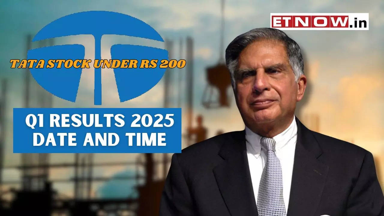 Tata Stock Under Rs 200 Q1 results FY 20242025 date and time of steel