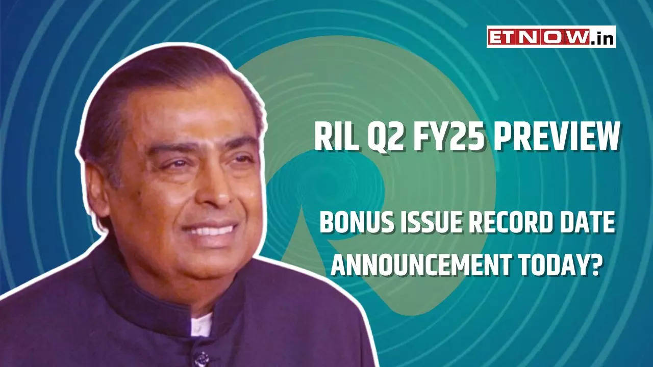 RIL bonus share record date announcement today? Reliance Industries Q2 ...