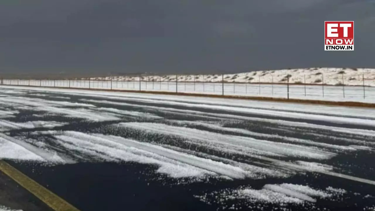 Snow in the Sands! Saudi Arabia's AlJawf desert gets a frosty make