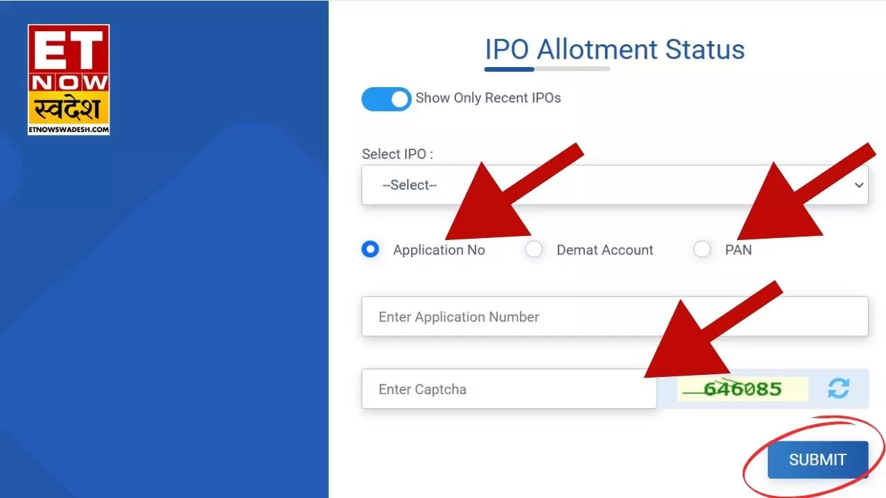 NTPC Green Energy IPO PAN Number  Application   