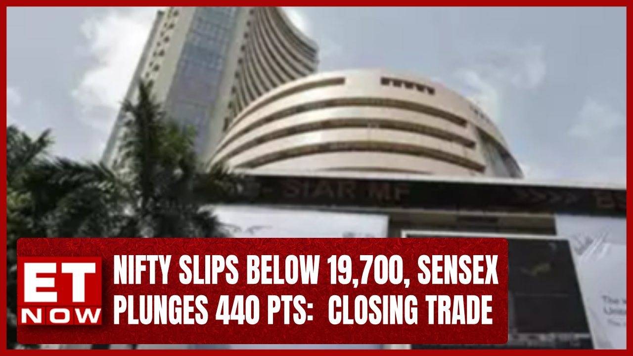 Nifty Slips Below 19700 Sensex Plunges 440 Pts Cipla Rallies 9 Closing Trade Et Now Et 