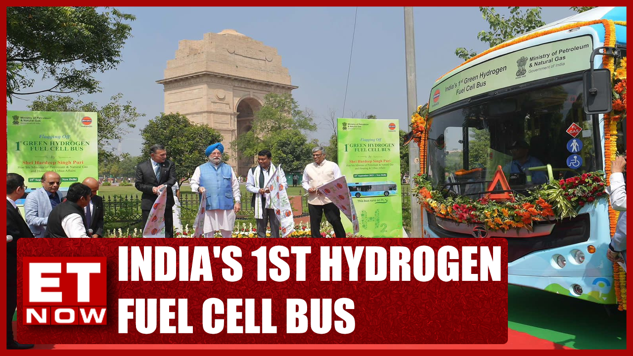 India's First Green Hydrogen Fuel Cell Bus Rajendra Petkar ET Now