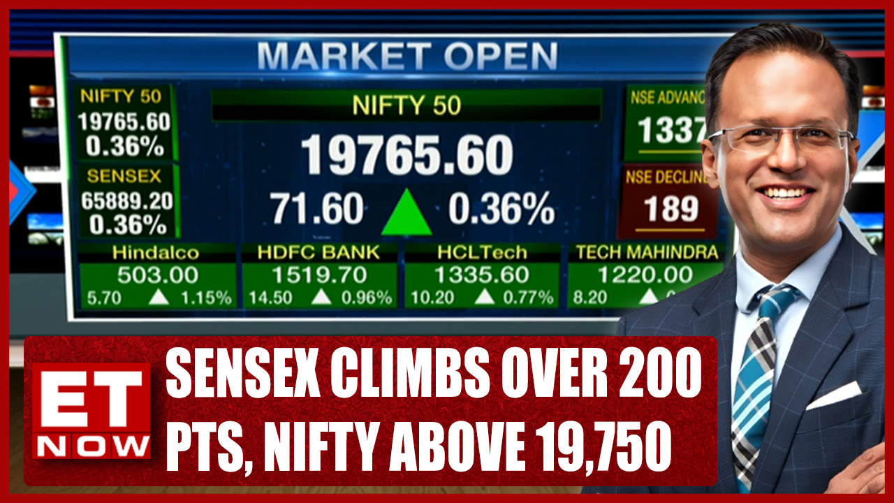 Sensex Climbs Over 200 Points Nifty Above 19 750 Mid Smallcap