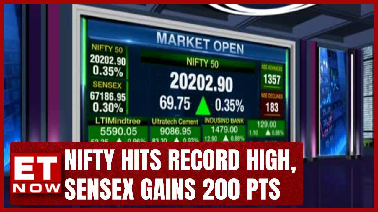 Nifty Hits Record High Sensex Gains 200 Pts Delta Corp Surges 8