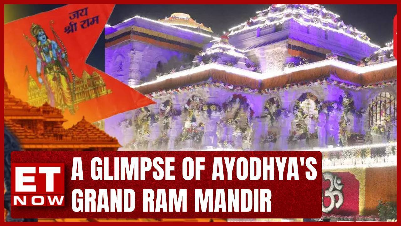 Ram Mandir Unveiled A Captivating Glimpse Into Ayodhyas Grand Celebrations Et Now Videos 1584