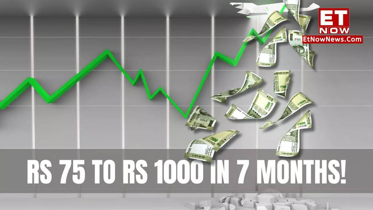 Crorepati Stock Rs 75 to Rs 1000 in 7 months! 177 RETURN EVERY MONTH