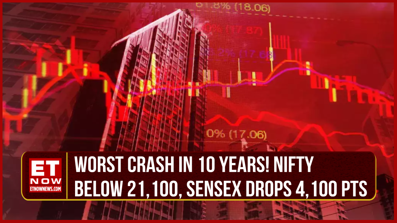 Stock Market Crash: Nifty Sees Biggest Fall In A Decade! Sensex Crashes ...