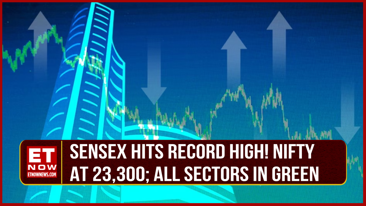 Sensex Surges 1619 Pts To Settle At Record High Nifty Near 23300 Wipro Jump 5 Closing 