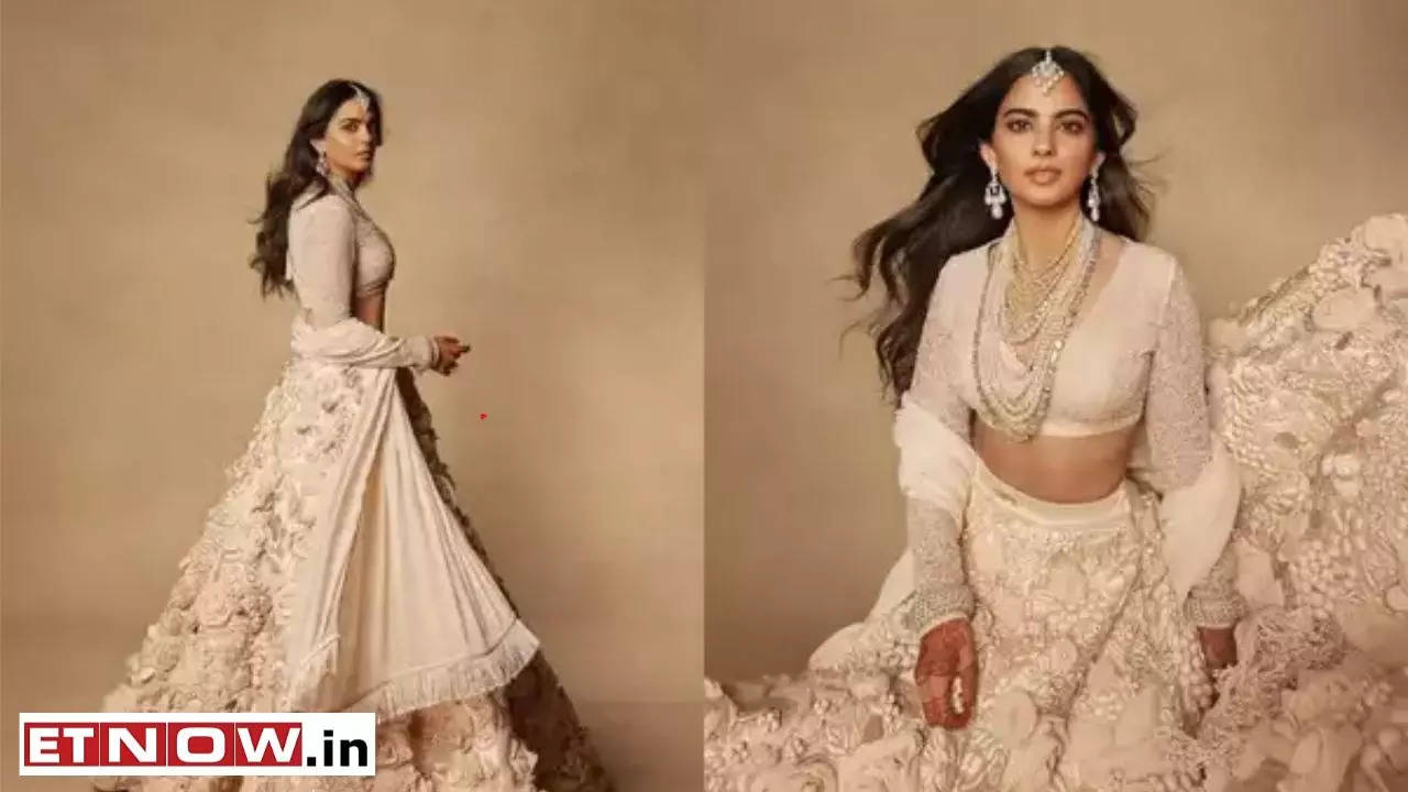 Isha ambani sabyasachi lehenga price best sale