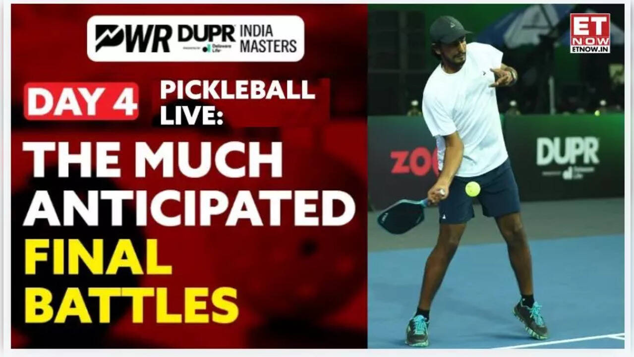 LIVE STREAMING Day 4 of PWR DUPR India Masters, Pickleball matches