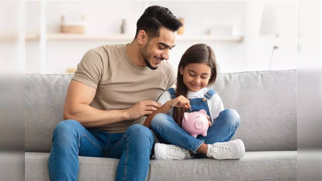 A family receiving a gift of stock and discussing financial goals
