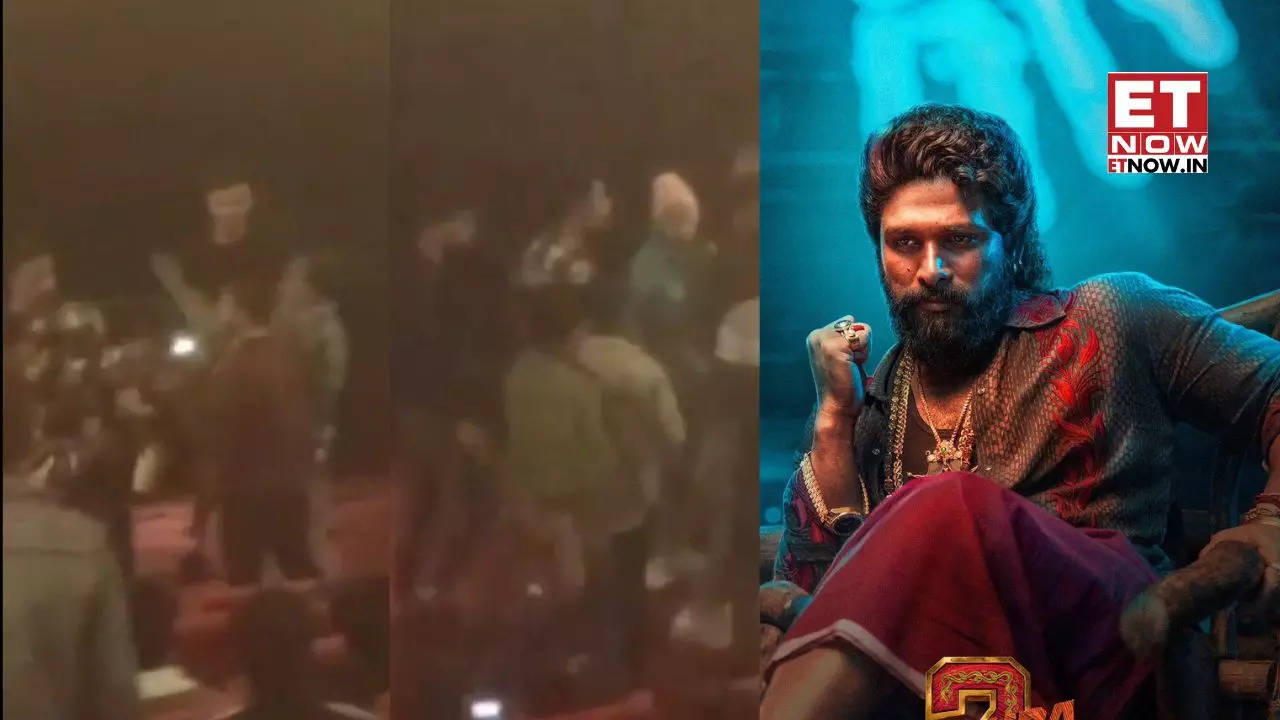 VIRAL VIDEO Pushpa 2 Punches and kicks in Allu Arjun’s movie