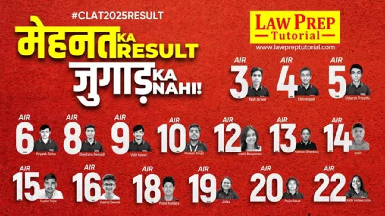 Law Prep Tutorial Sets Record with 1310 NLU Selections in CLAT 2025