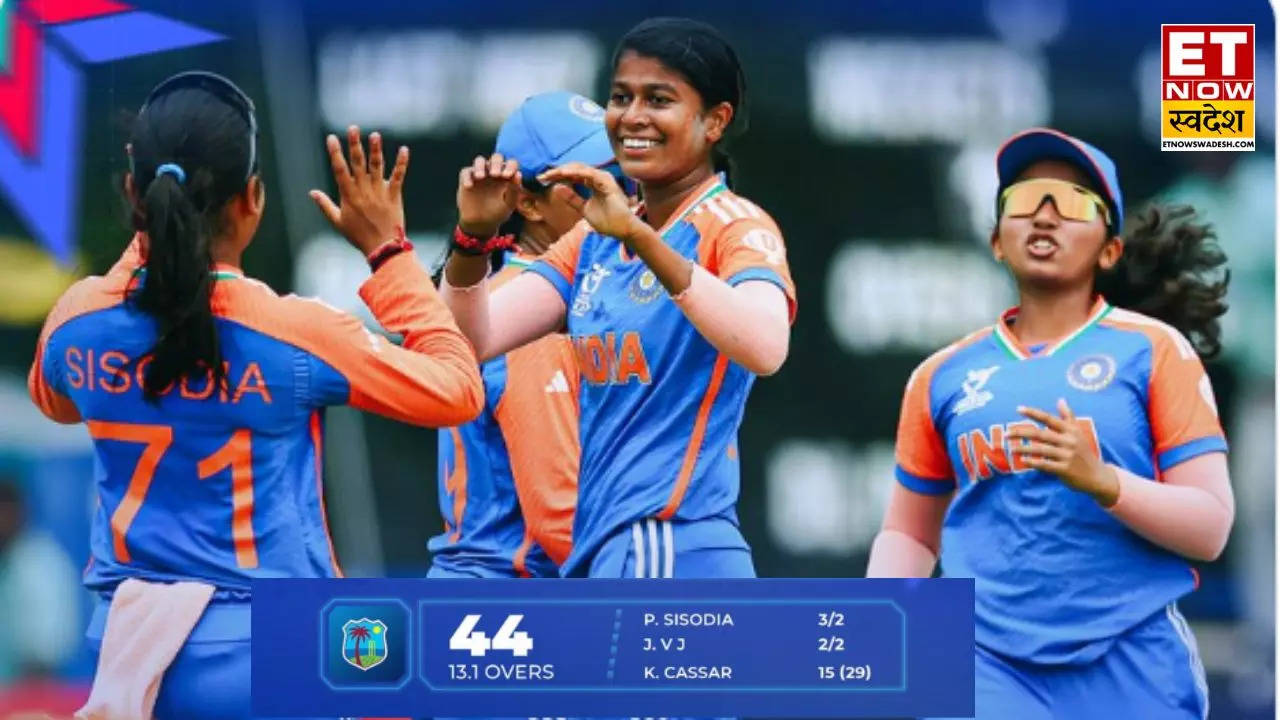 Under19 Women World Cup 2025 भारत ने वेस्टइंडीज को रौंदा, 44 रन पर