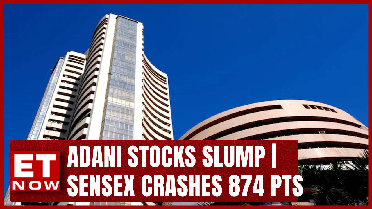 Closing Trade Adani Stocks Slump Nifty Ends At Around 17600 Sensex Crashes 874 Pts Et Now 