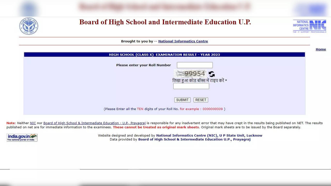 UP Board Result 2023 Class 10 Check Online By Roll Number Date and